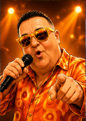 Feestzanger Silvio Hollandio optreden oranje
